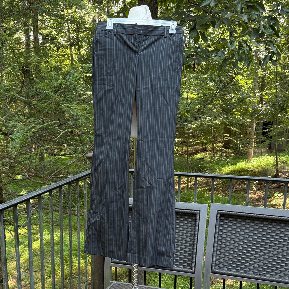 Editor Black/gray Striped Pants (broken embellishment)   sz 2